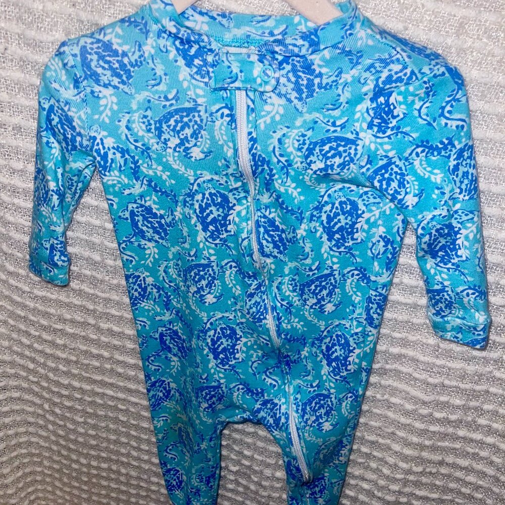 lily p by pottery barn kids pjs 6-9mo